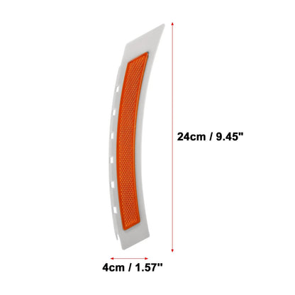 Front Bumper Reflector for BMW 5 Series (2011-2017) - 2 x Yellow Lights