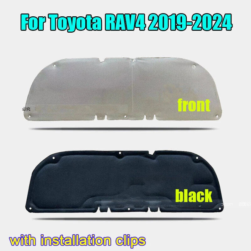 Front Hood Heat Shield Insulation Pad Liner Cover for Toyota RAV4 (2019–2024)