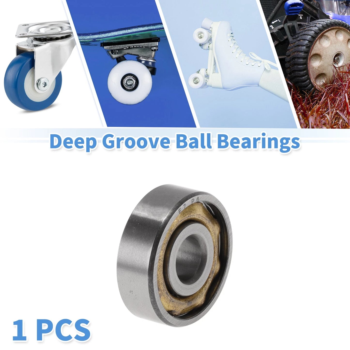 Deep Groove Ball Bearings 7x22x7mm for Scooter Skateboard Wheel