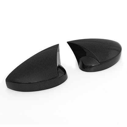2 x Car Side Rear Mirror Trim Covers Carbon Fiber ABS for Honda Civic (2022-2024)