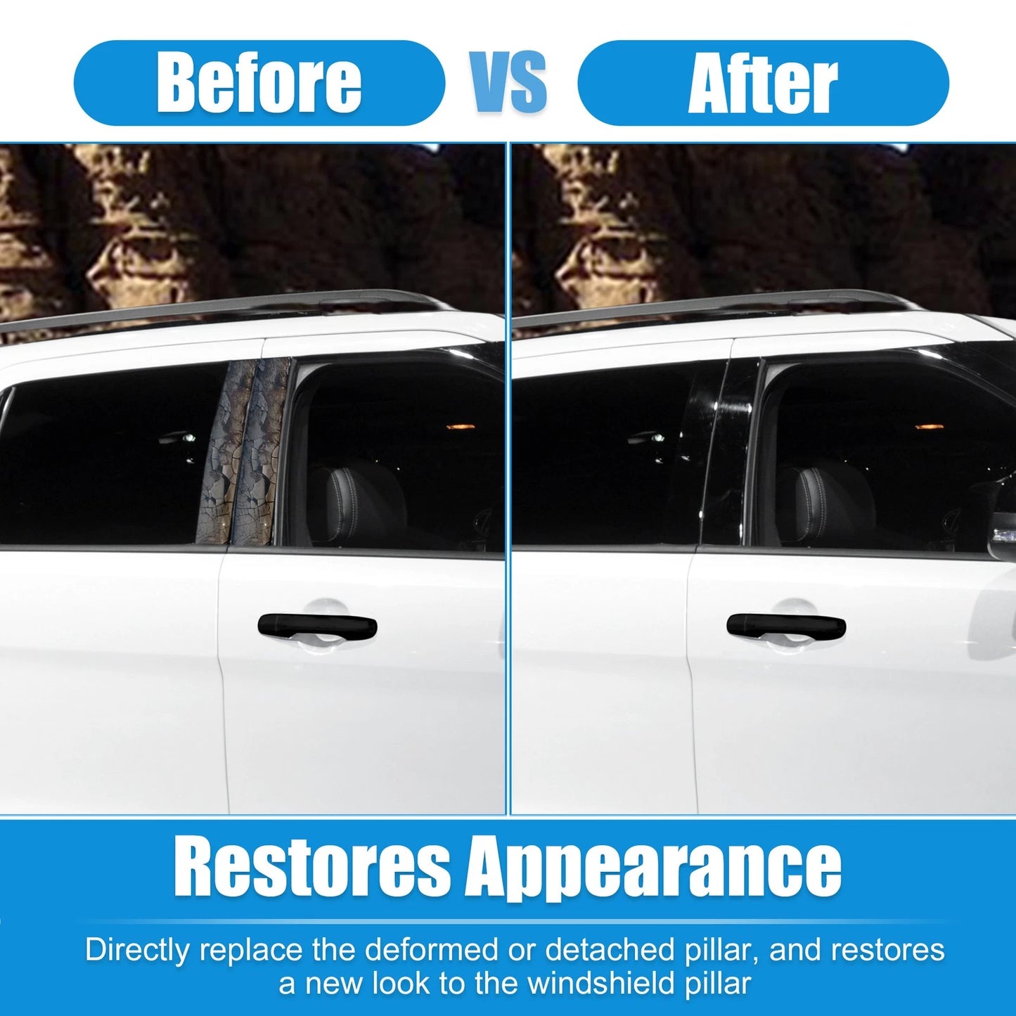 Windshield Pillar Trim for Ford Explorer 2011 (2011) - Left & Right Pair