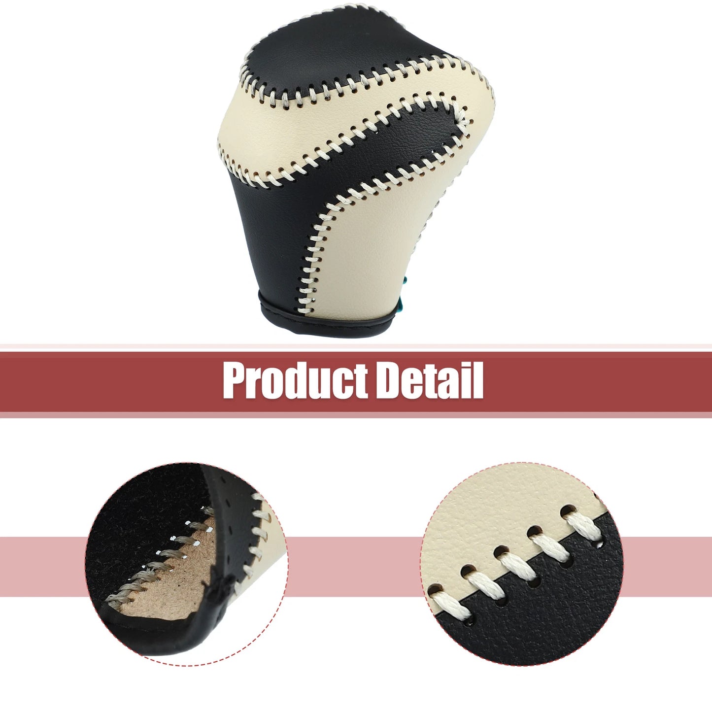 Black Gear Shift Knob Cover for Toyota Land Cruiser Prado (2003-2023)