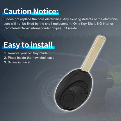 Keyless Entry Remote Fob Shell Case for BMW Mini Copper (2002-2005)