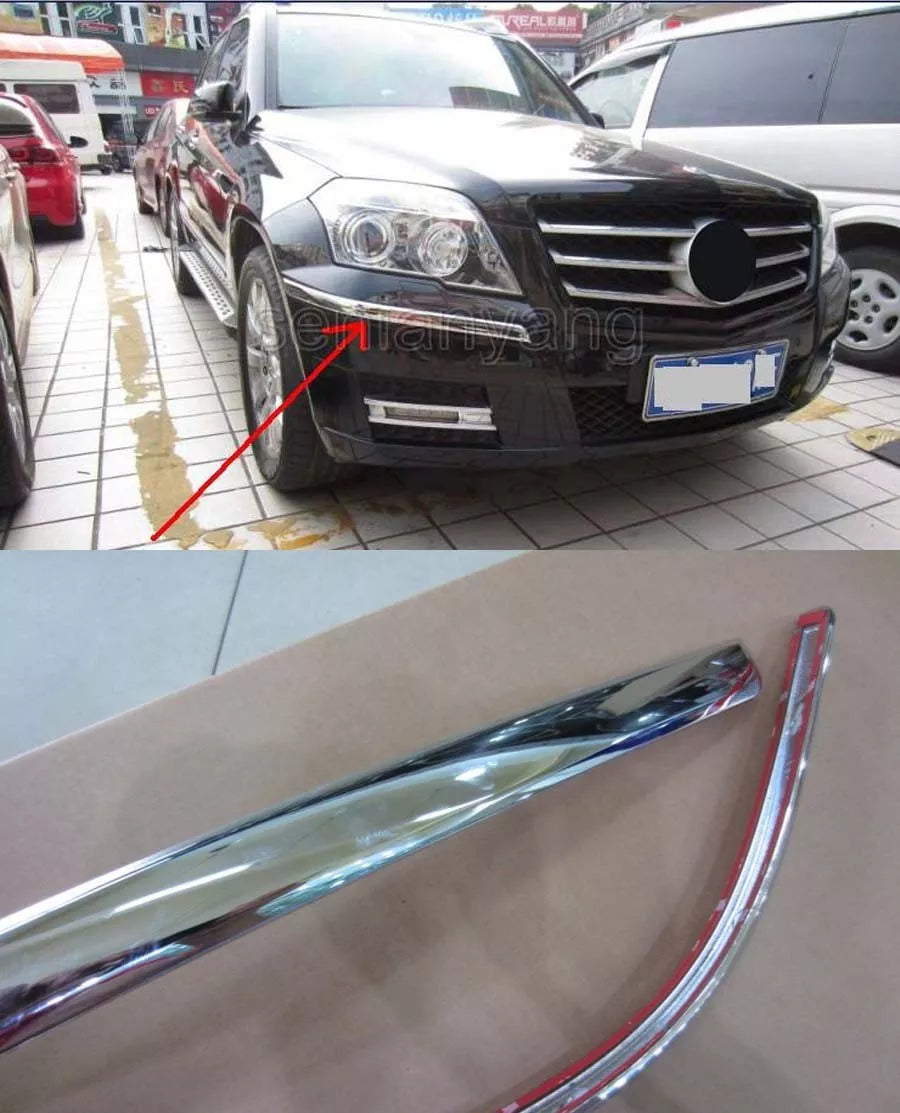 Front Grille Corner Protector Trim for Benz GLK 300 350 Class X204 (2010-2012)