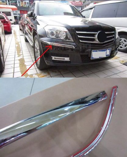 Front Grille Corner Protector Trim for Benz GLK 300 350 Class X204 (2010-2012)