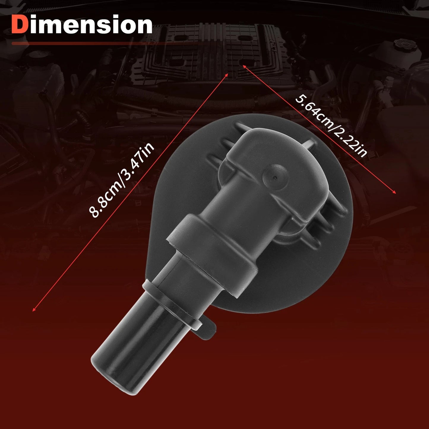 PCV Valve for Ram 1500 3.6L, Jeep Wrangler 3.6L Hybrid (2019-2022)