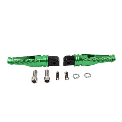Green Foot Pegs Rear Passenger Footrests for Yamaha YZF R1 R6