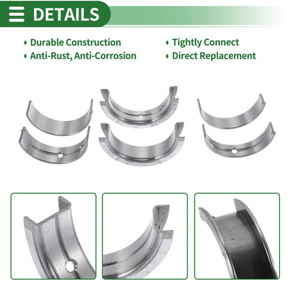 8 Pcs Main Bearing Set for Chevrolet Equinox (2005-2009)