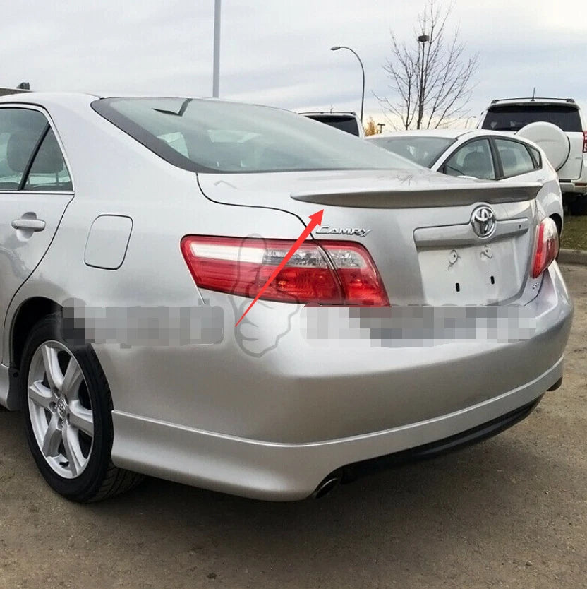 Silver Painted Trunk Spoiler Wing Lip ABS for Toyota Camry 2007-2011