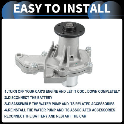 Water Pump with Rubber Ring for Toyota Corolla (1993-1997)