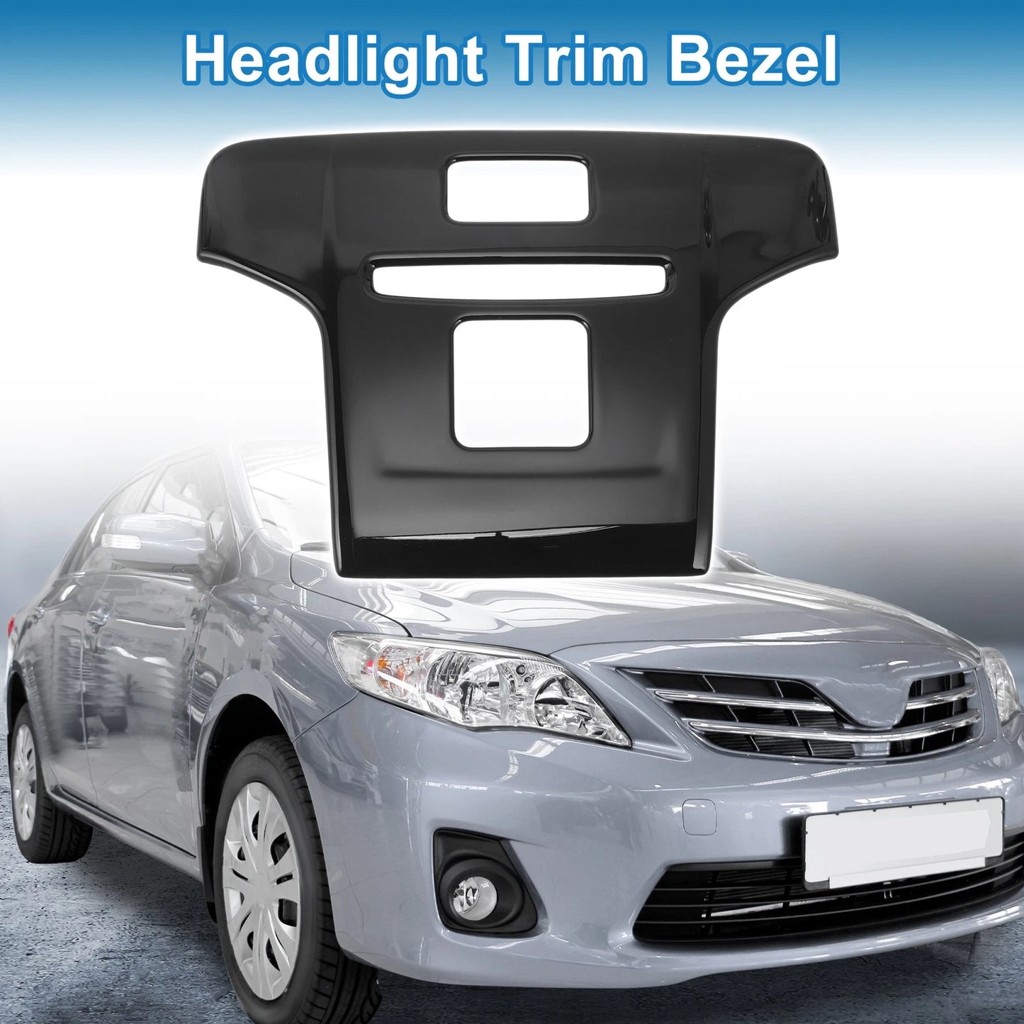 1 Pcs Front Row Headlight Trim Bezel for Toyota Corolla (2019-2020)