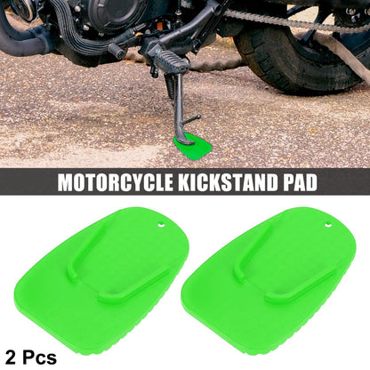 2 x Kickstand Pad Support Plate Stand Side Extension Pad for Motorcycle