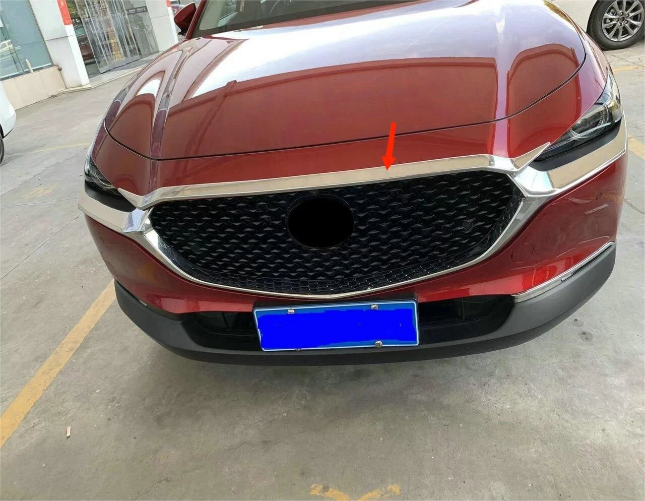 Hood Lid Cover Trim for 2020-2023 Mazda CX-30 CX30 Chrome (2020-2023)