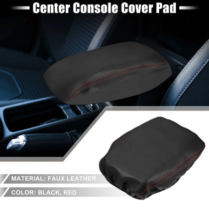 Center Console Cover for Mitsubishi Outlander 2022-2023 Black Red Stitch
