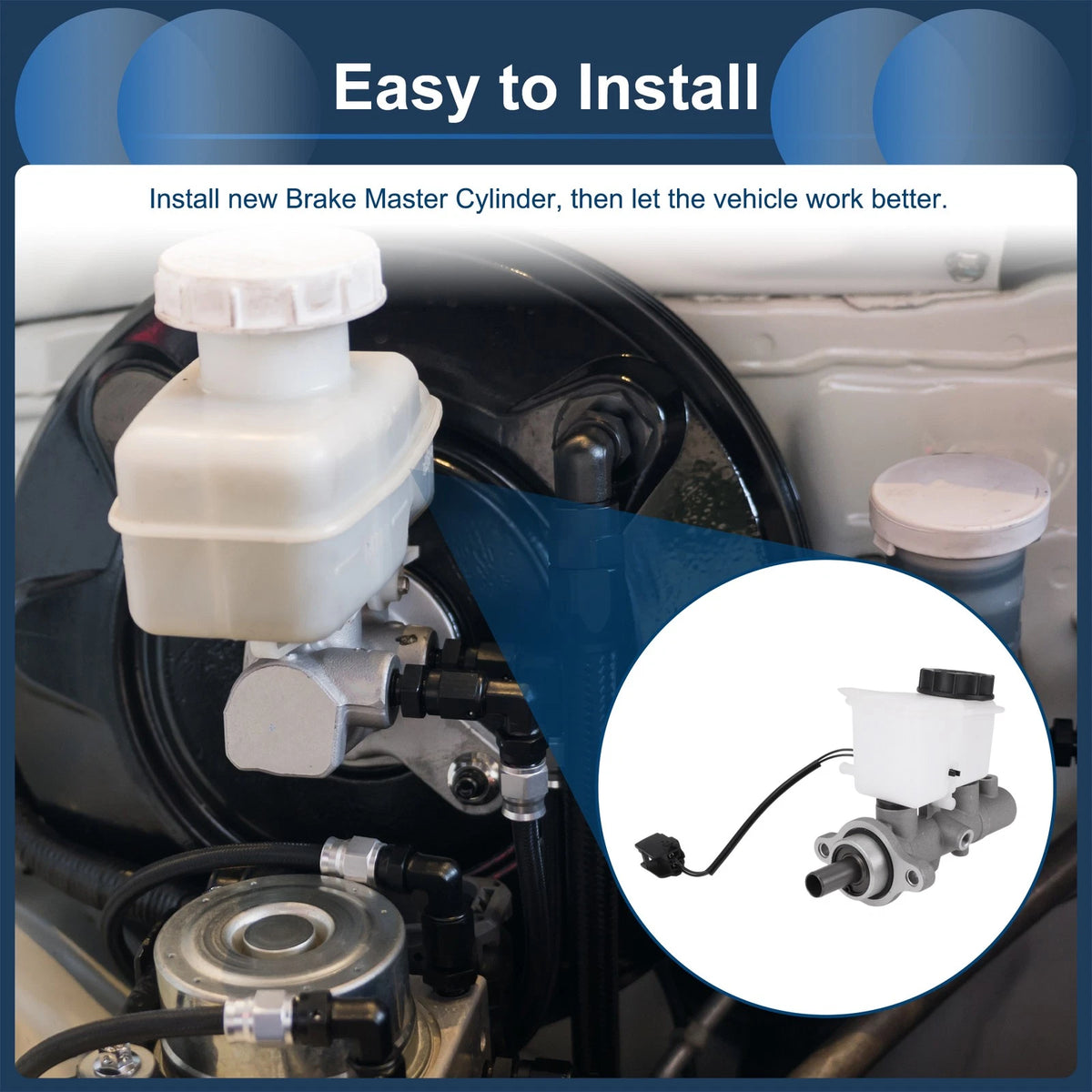 Brake Master Cylinder with Reservoir for Mazda Protege (1995-1996)