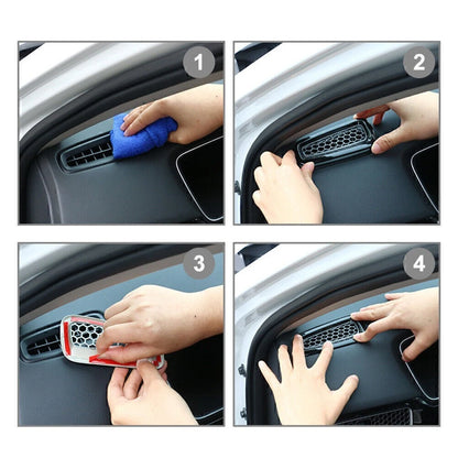 Inner Dash Side Air Vent Outlet Cover for Honda Civic 2022-Up Black