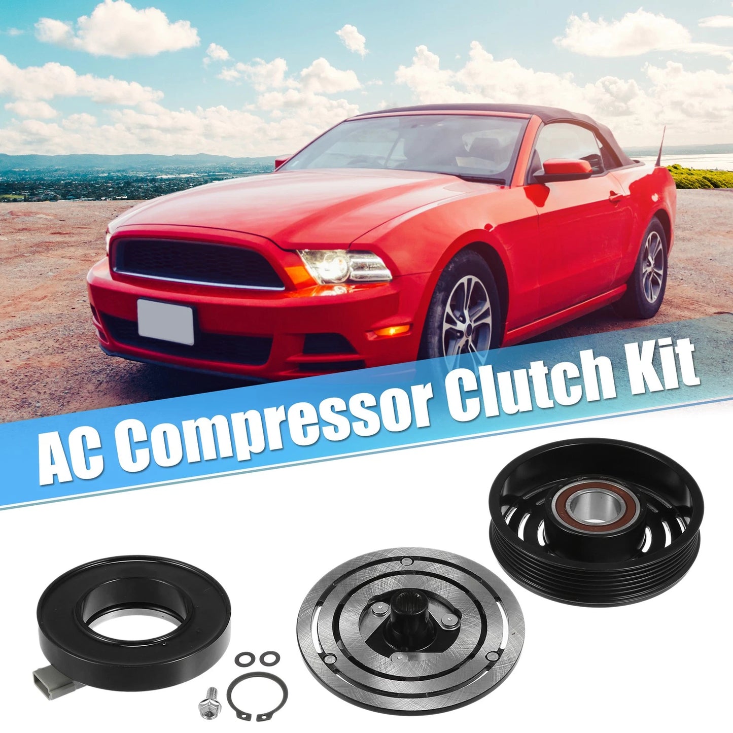 AC Compressor Clutch for Ford Mustang 6Cyl 3.8L (1994-2004)