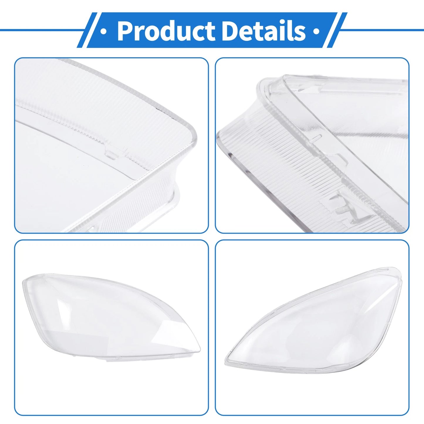 1 x Front Right Headlight Lens Cover for Kia Rio (2005-2012)