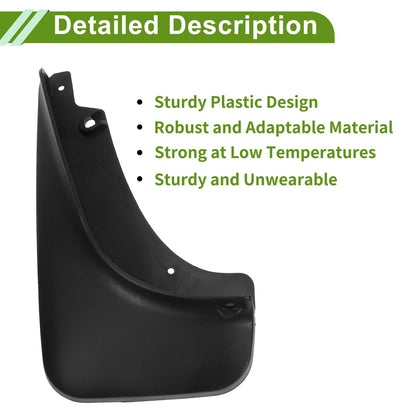 Mud Flaps Splash Guards 1 Set for Jeep Cherokee (2014-2018)