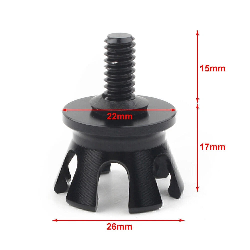 Imperial Crown Style Rear Seat Bolt Tab Screw Mount for Harley 1996-Up