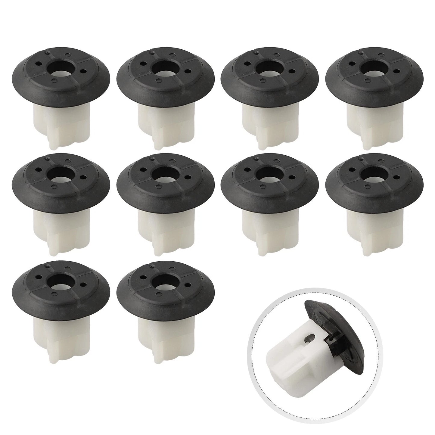 Plastic Auto Fastener Clip Pack of 10 for Cars