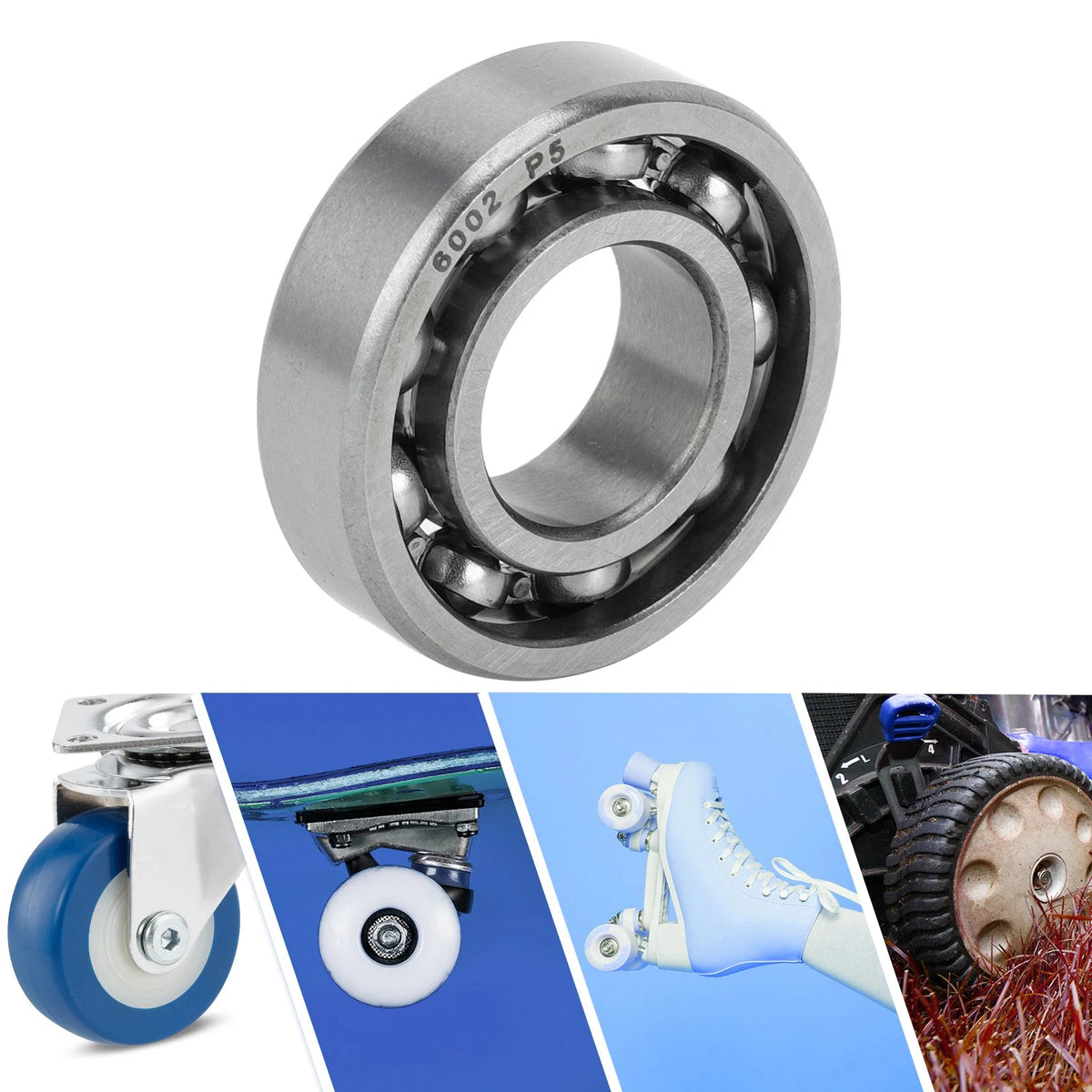Deep Groove Ball Bearings 15x32x9mm for Scooter Skateboard Wheel