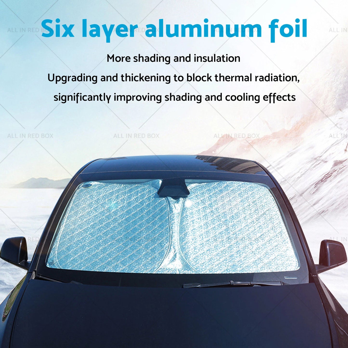6 Layer WindScreen Sun Shade for Mitsubishi Triton (2015-2024) UV Protection