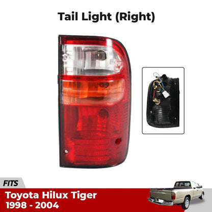 Tail Light Rear Lamp +Bulb RH Fits Toyota Hilux Tiger D4D LN145 Pickup 98-04 D06