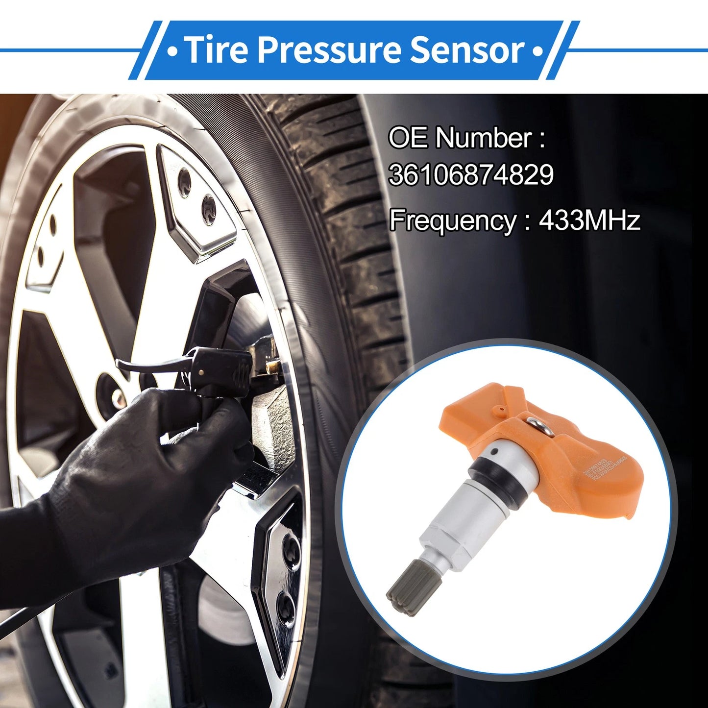 TPMS Sensor 433MHz for BMW 3 Series (2006-2013)
