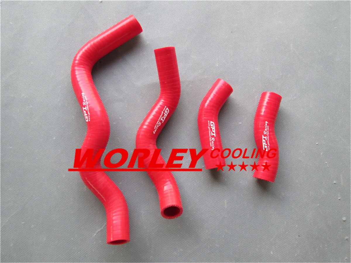 RED Silicone Radiator Hose for Kawasaki KLX250 (1993-2010)