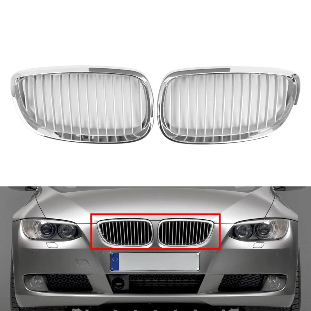 Chrome Front Kidney Grille Frame for BMW 3-Series E92 E93 (2006-2010)