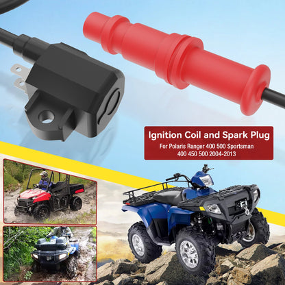 Ignition Coil/Plug for Polaris Sportsman 500/Ranger 400/500