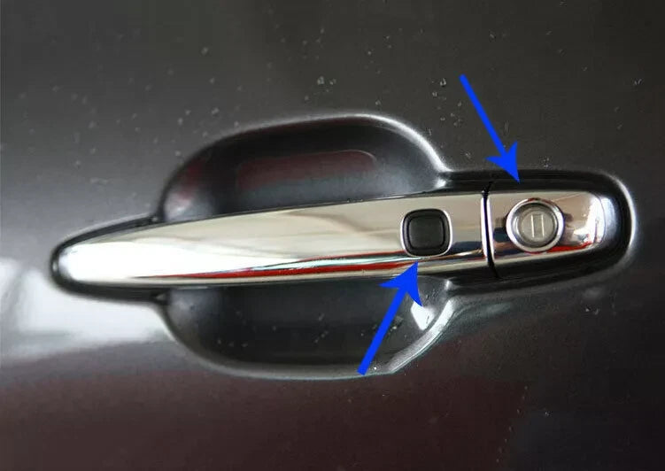 8pcs Car Door Side Handle Chrome Cover Trim for Toyota Highlander (2008-2013)