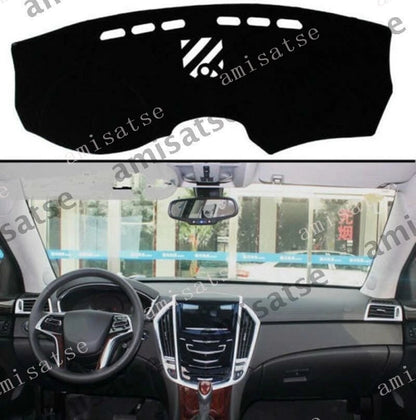 Dashmat for Cadillac SRX 2010-2013 Black Dashboard Cover Sun Visor Pad