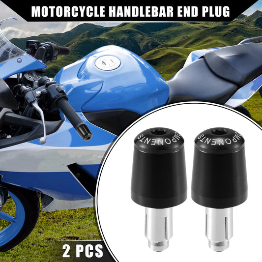 2 Pcs 7/8" 22mm Handlebar End Plug for Honda Black