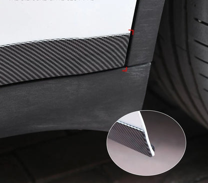 Carbon Fiber Door Body Side Molding Cover Trim for Tesla Model Y (2020-2023)