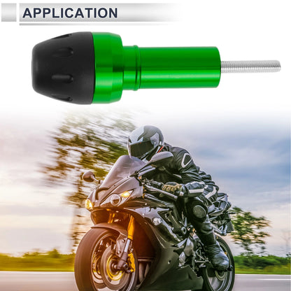 10mm Motorcycle Slider Frame Bolt 1 Set Green for Make Model