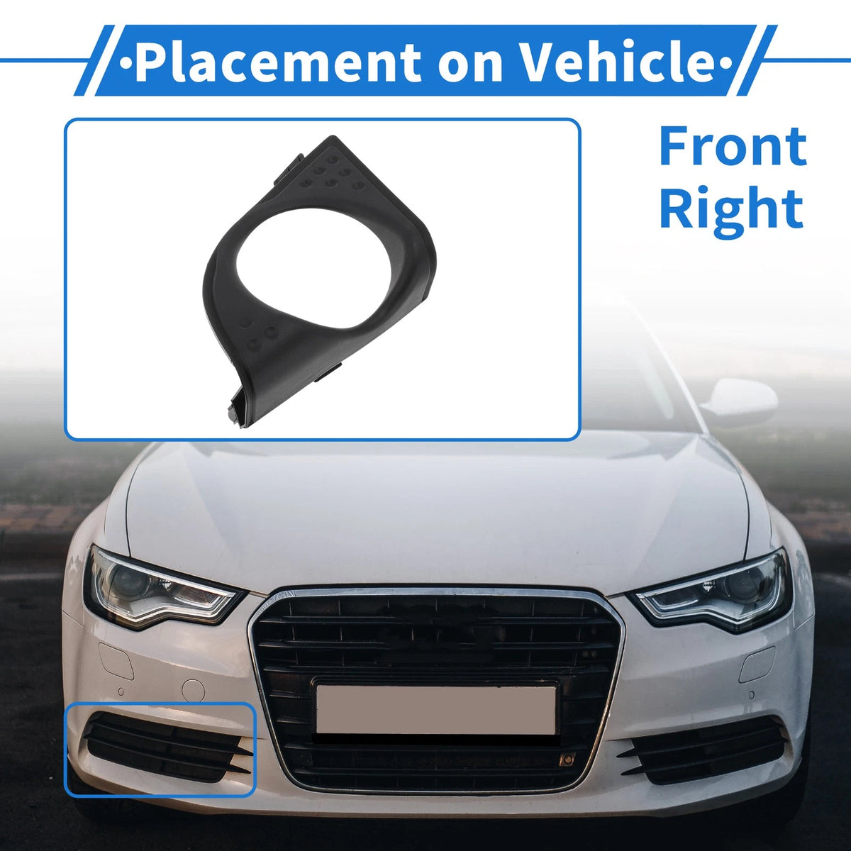 Front Right Fog Light Grill for Honda Accord Acura TSX (2009 - 2012)