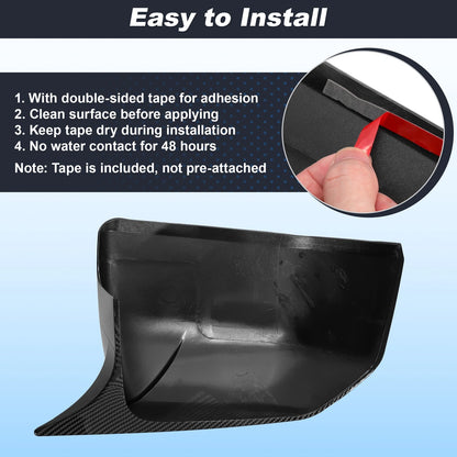 Left Right Side Rear View Mirror Covers for Ford F150 (2015-2020)