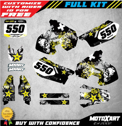 Custom Graphics Full Kit for Suzuki RM 125 250 (1999-2000) GRAFFIT STYLE Decals