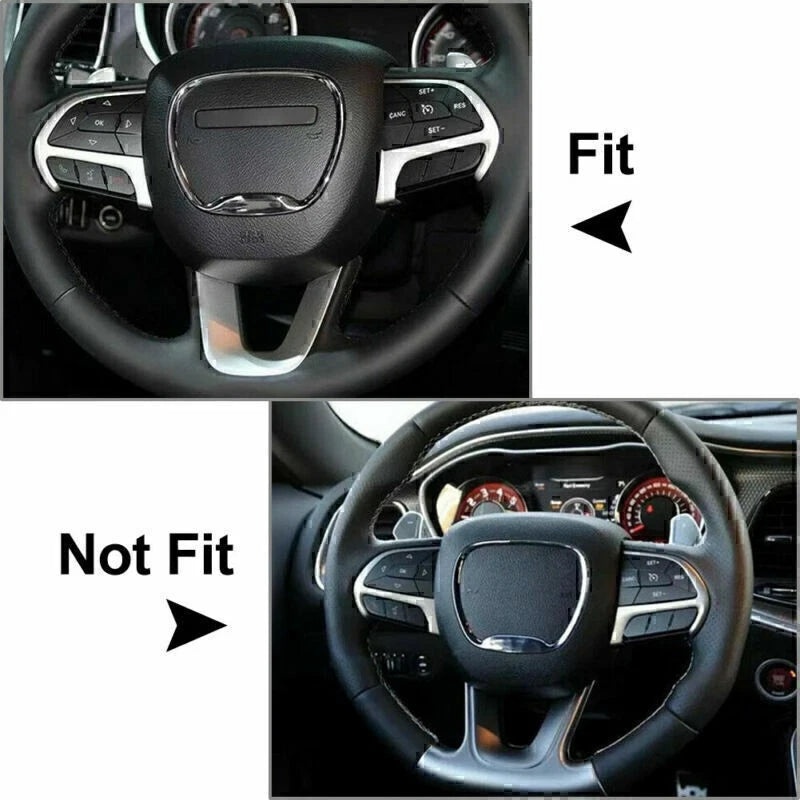 Steering Wheel Center Trim Ring Cover for Dodge Challenger/Charger (2015-2019)