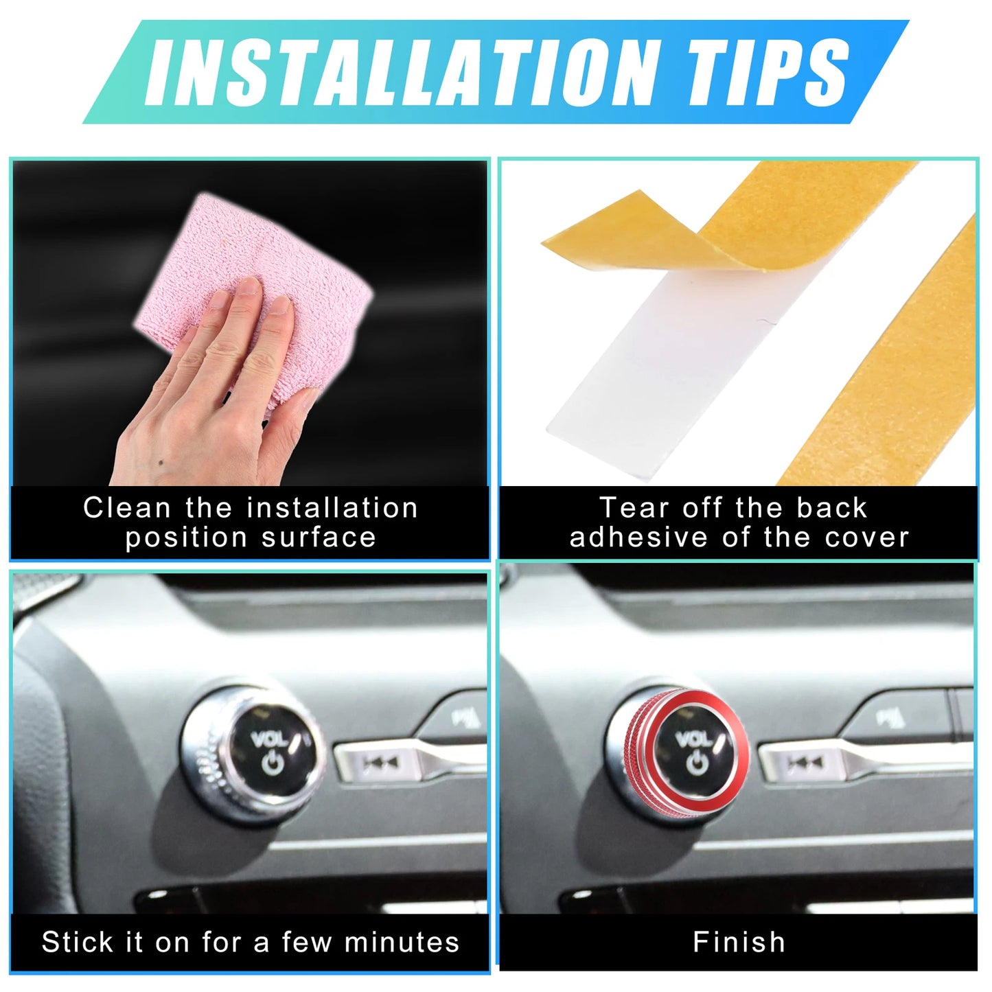 Headlight Switch Knob Covers 2 x Trim Aluminum Alloy for Ford Explorer (2020-2022)