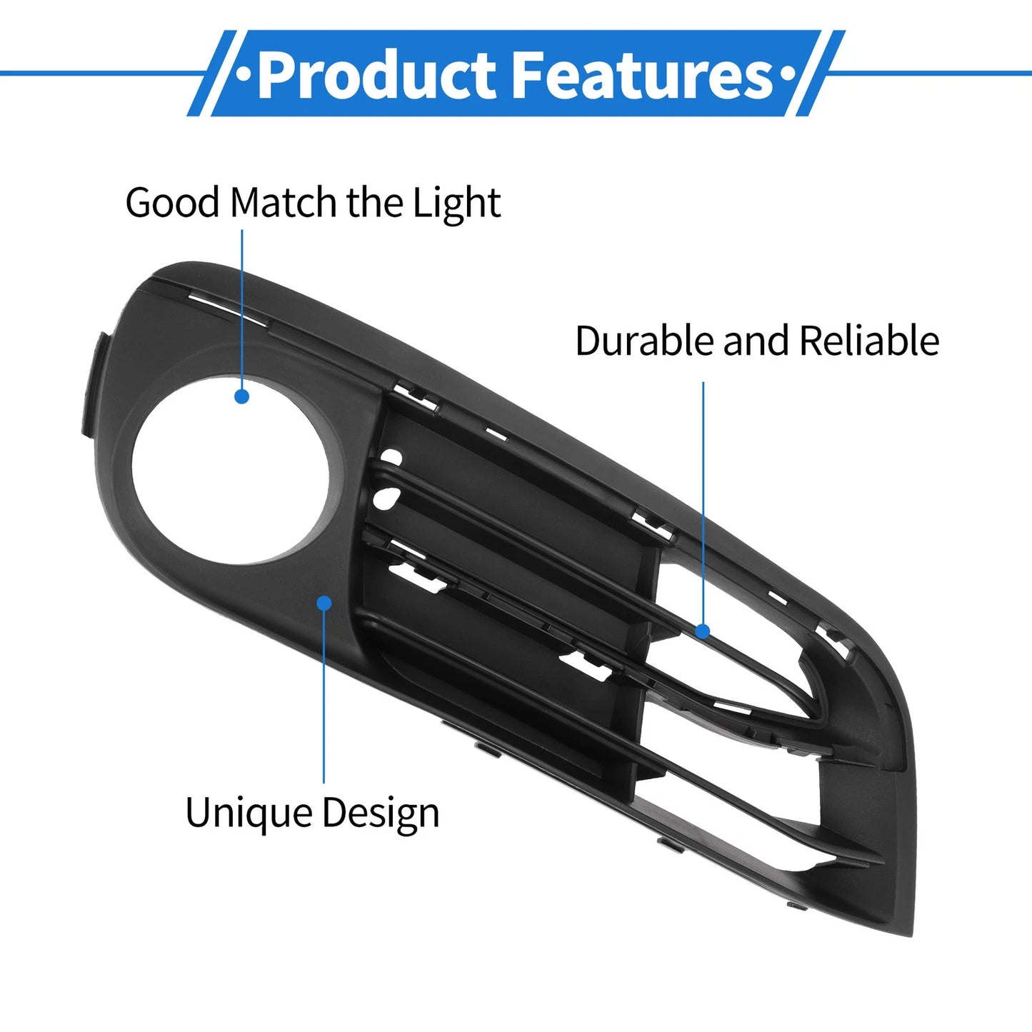 1 Pc Front Right Fog Light Grill for BMW 5 Series (2014 - 2016)