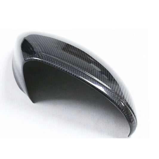 100%Carbon Stick-on Side Mirror Cover Caps for Porsche 718 Boxster Cayman Spyder