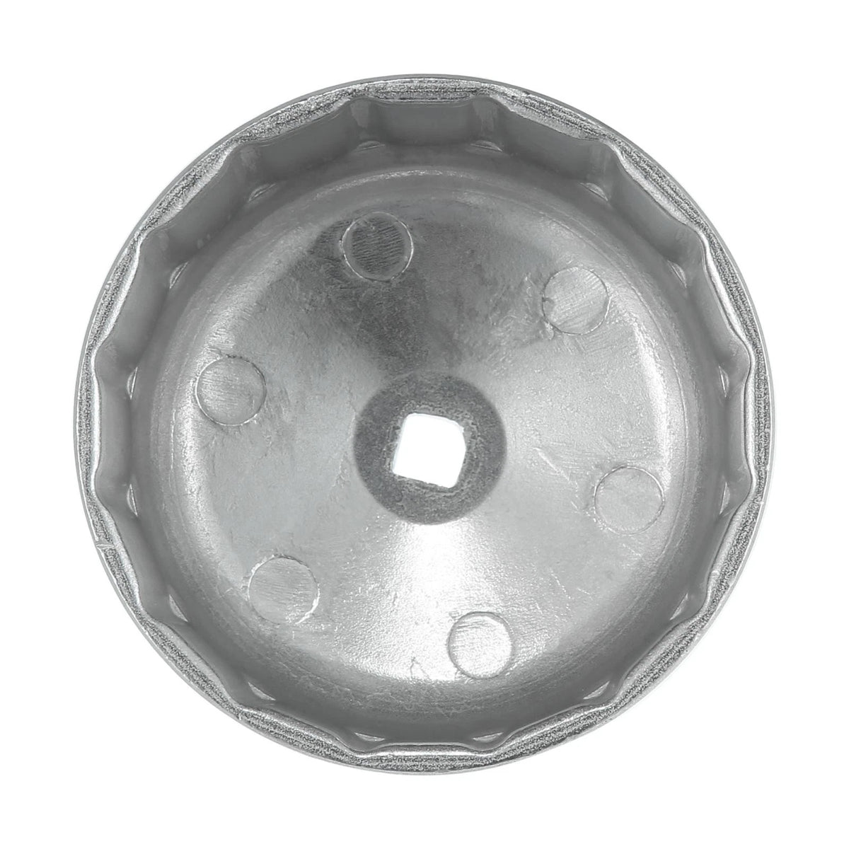 86mm 16 Flutes Oil Filter Wrench for BMW Volvo Silver Tone