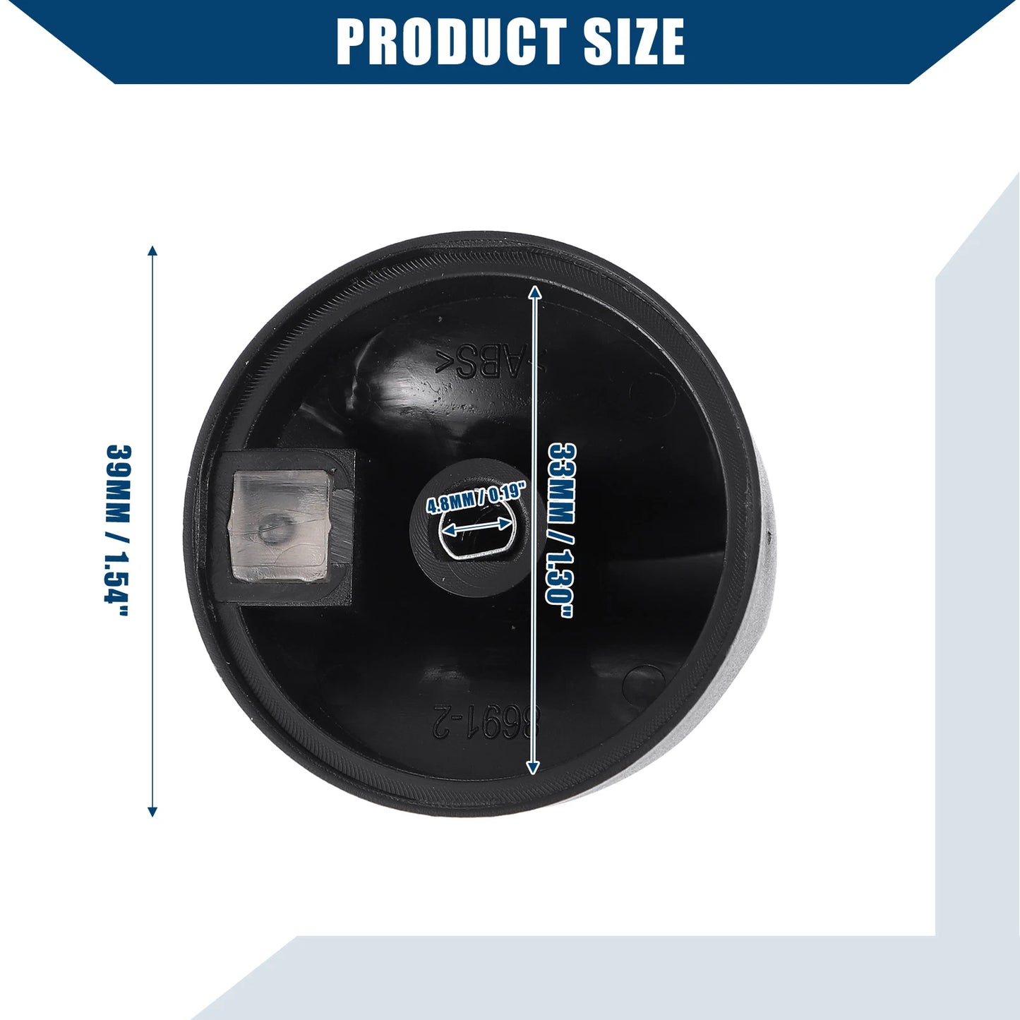 Auto Head Lamp Switch Knob for Ford F-150 (1997-2004) Durable Plastic Black