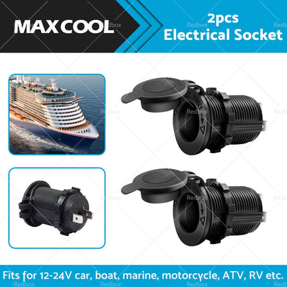 Waterproof 12V  Car Cigarette Lighter USB Charger Power Adapter Outlet