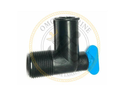 Elbow Drain Plug & Hose Fitting for Mercruiser Inboard & Stern Drive (N/A)