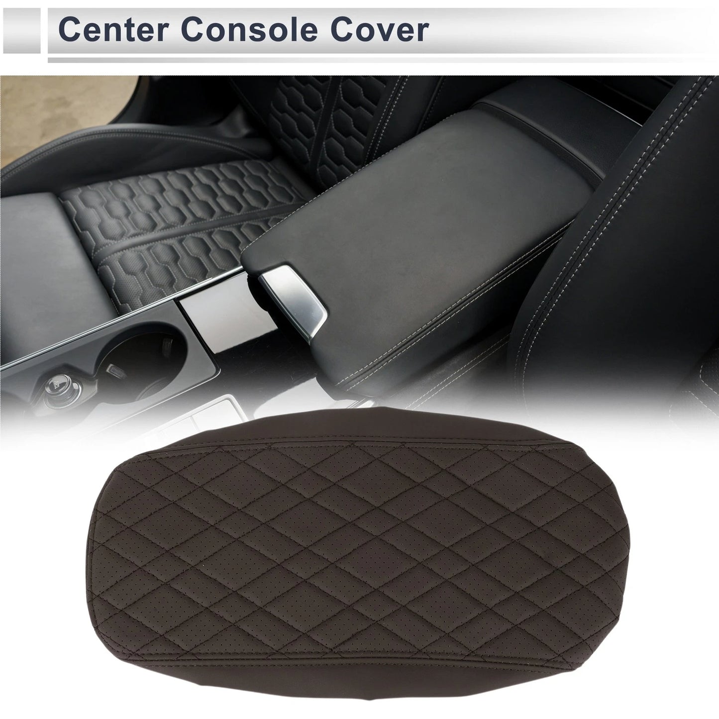 Center Console Cover Deep Brown 1 Pc for BMW X3 (2014 - 2018)