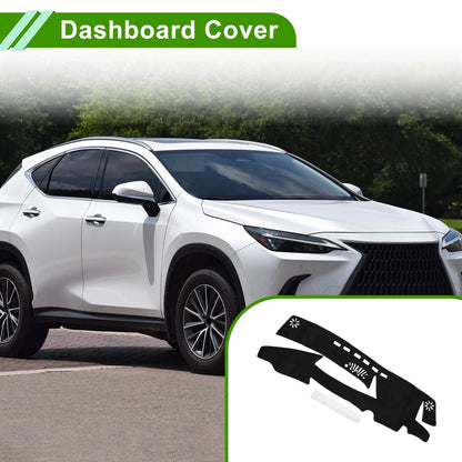 Dashboard Cover Mat for Lexus ES 2019-2022 Sun Protector Pad Black